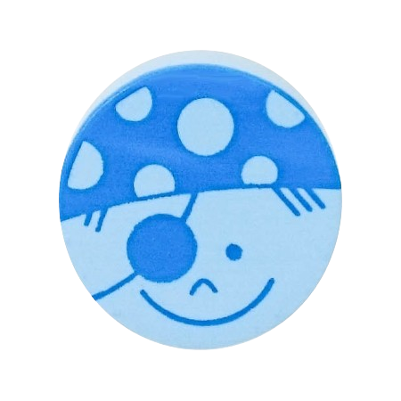 Junge pastellblau
