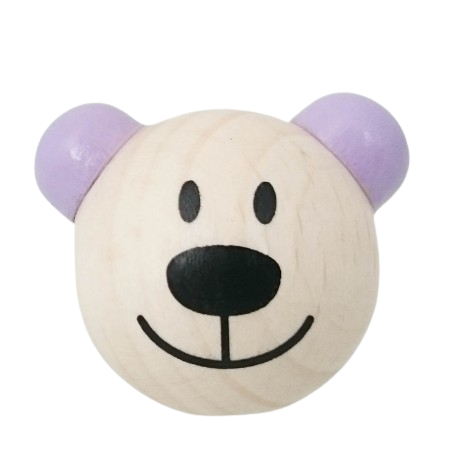 3D-Bärchen natur-flieder