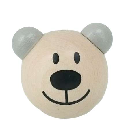 3D-Bärchen natur-hellgrau