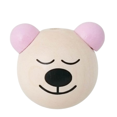 Schlafbärchen natur Ohren rosa