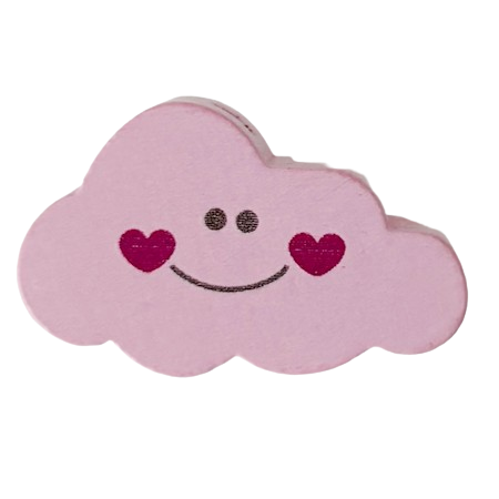 rosa Herzen vertikal