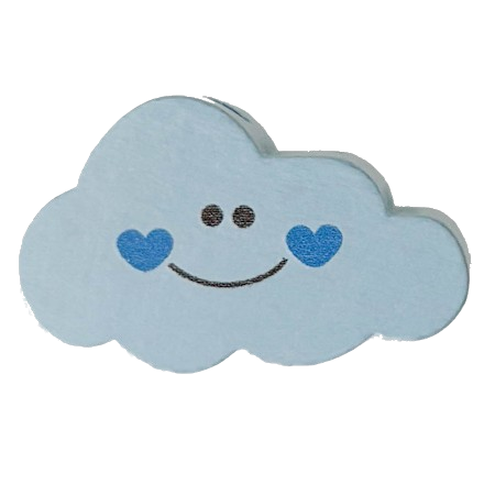 babyblau Herzen vertikal