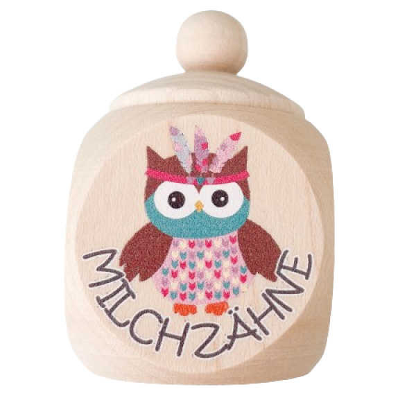 Milchzahndose Boho Eule