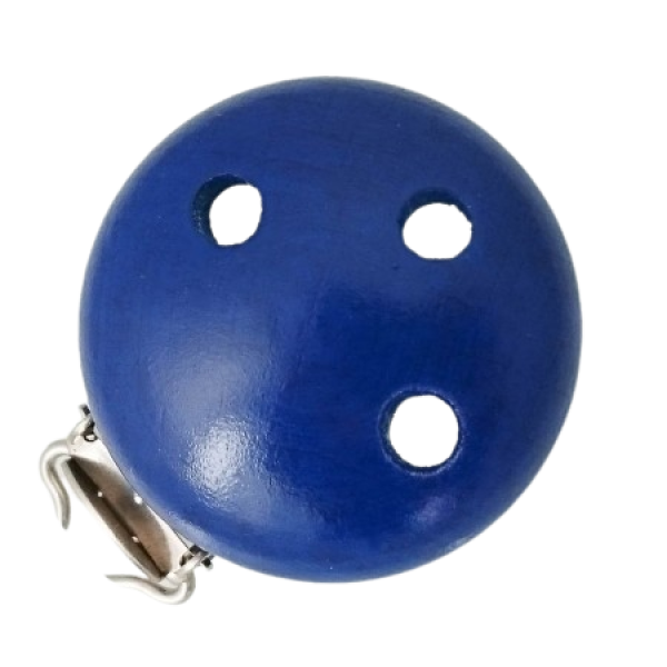 Schnullerkettenclip 35mm dunkelblau A