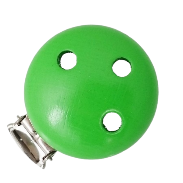 Schnullerkettenclip 35mm mittelgrün A