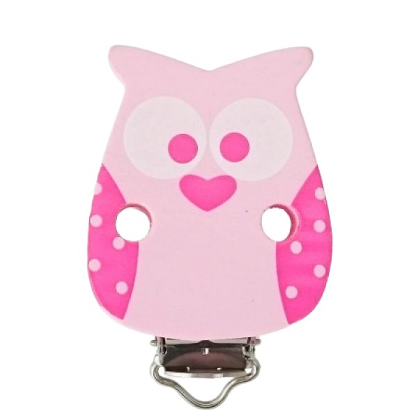 Eulenclip pastellrosa