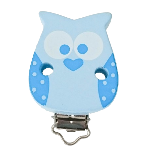 Eulenclip pastellblau