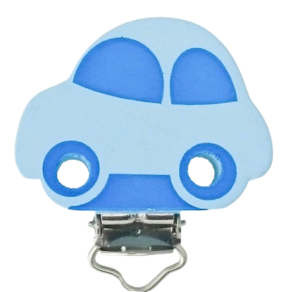 Autoclip pastellblau/mittelblau