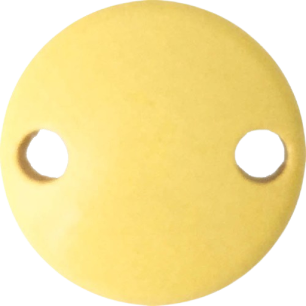 Schnullerkettenclip 30mm pastellgelb