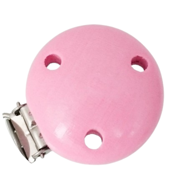 Schnullerkettenclip 35mm babyrosa