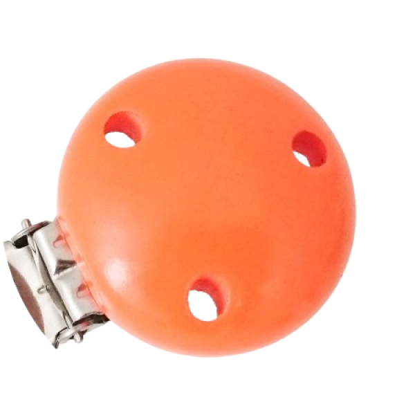 Schnullerkettenclip 35mm mandarin