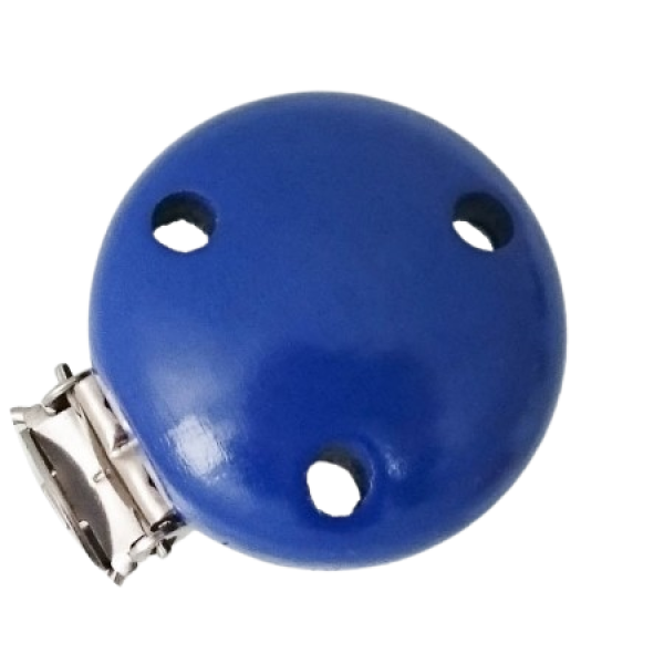 Schnullerkettenclip 35mm dunkelblau