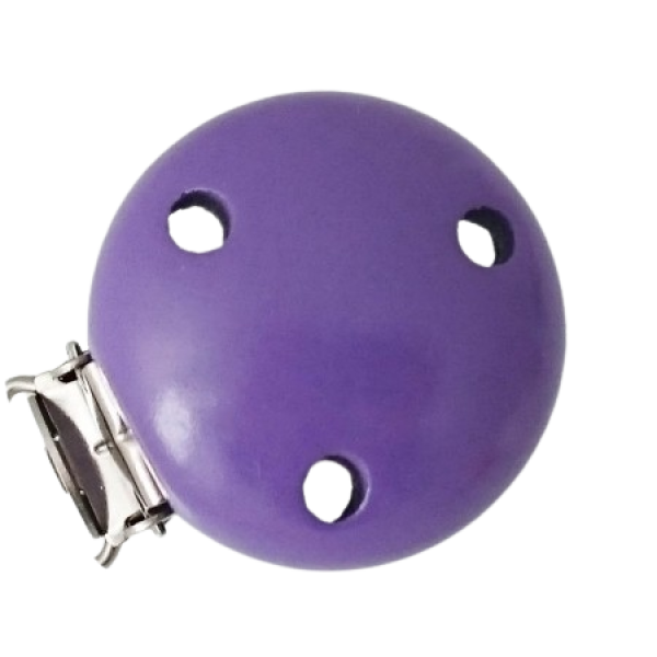 Schnullerkettenclip 35mm blaulila