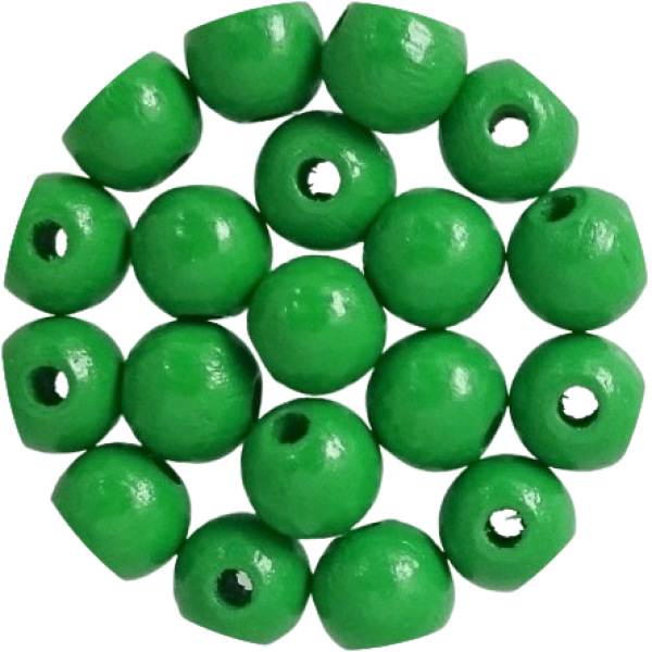 Holzperlen maigrün 8mm