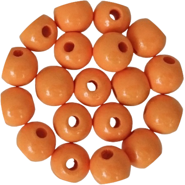 Holzperlen mandarin 10mm