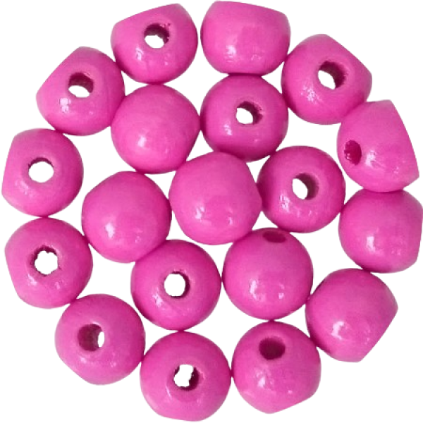Holzperlen magenta 8mm