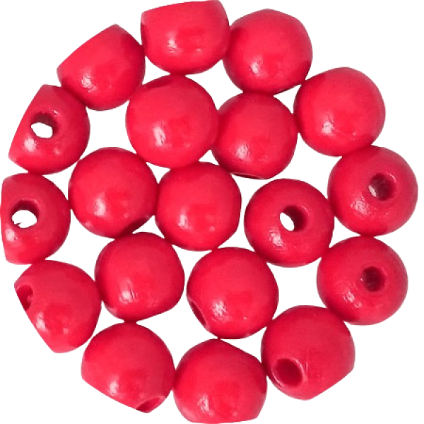 Holzperlen rot 10mm