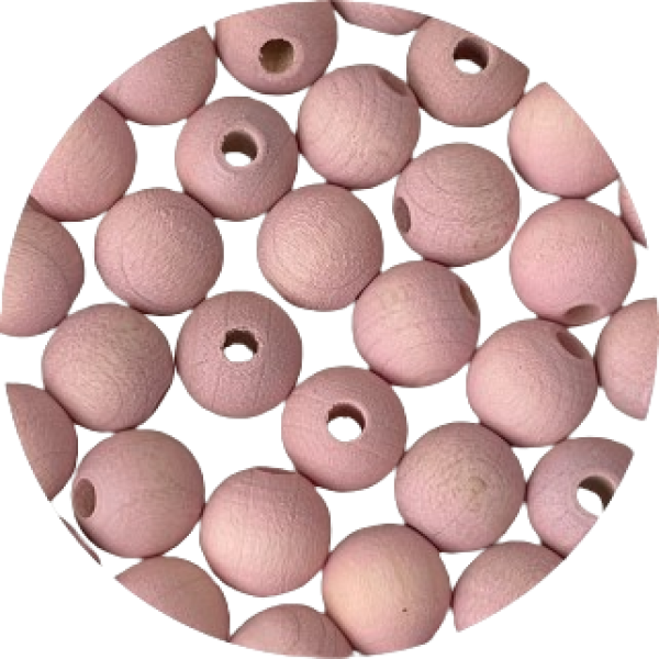 Holzperlen rosé Watercolor 10mm