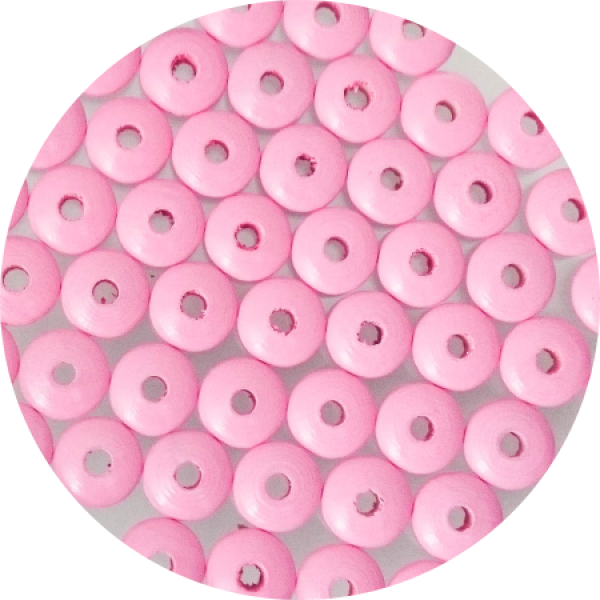 Holzlinsen babyrosa 10mm