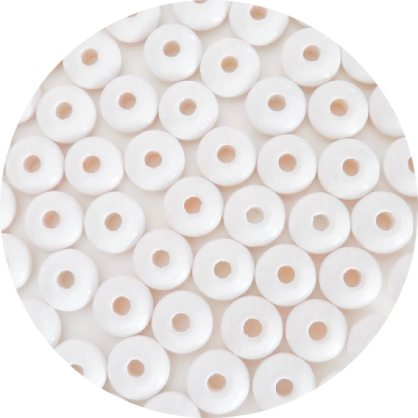 Holzlinsen weiß 10mm