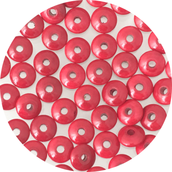 Holzlinsen bordeauxrot 10mm