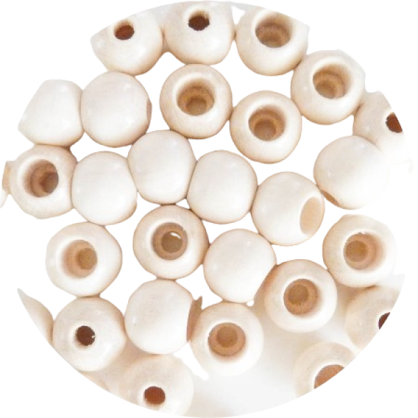 Sicherheitsperlen natur hell 10mm