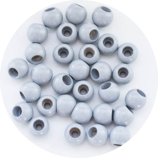 Sicherheitsperlen mittelgrau 10mm