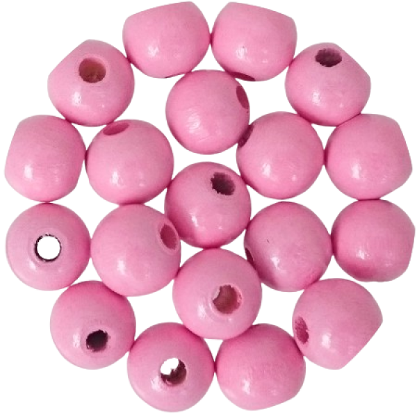 Holzperlen babyrosa 10mm