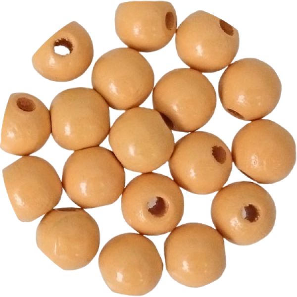 Holzperlen mustard 10mm