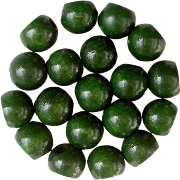Holzperlen moosgrün 8mm