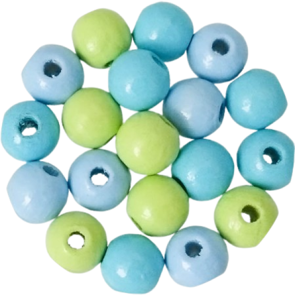 Holzperlen Oceanmix 10mm