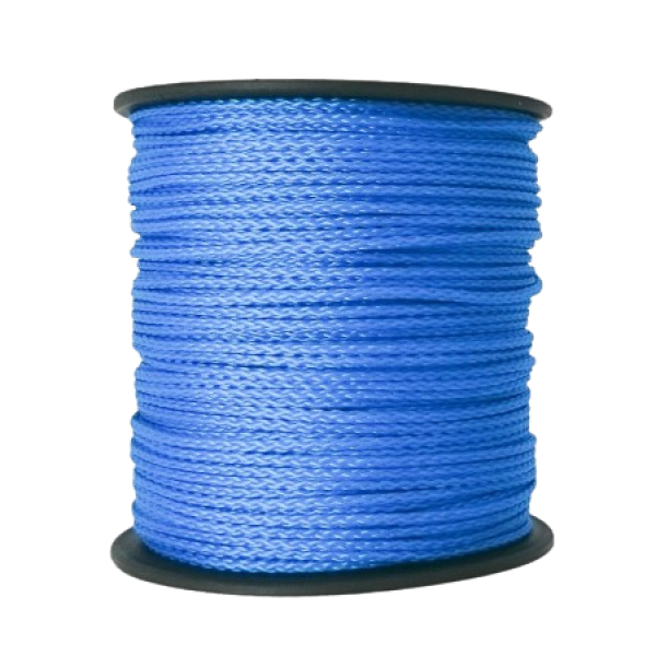 1x100m PP Kordel 1,5mm mittelblau