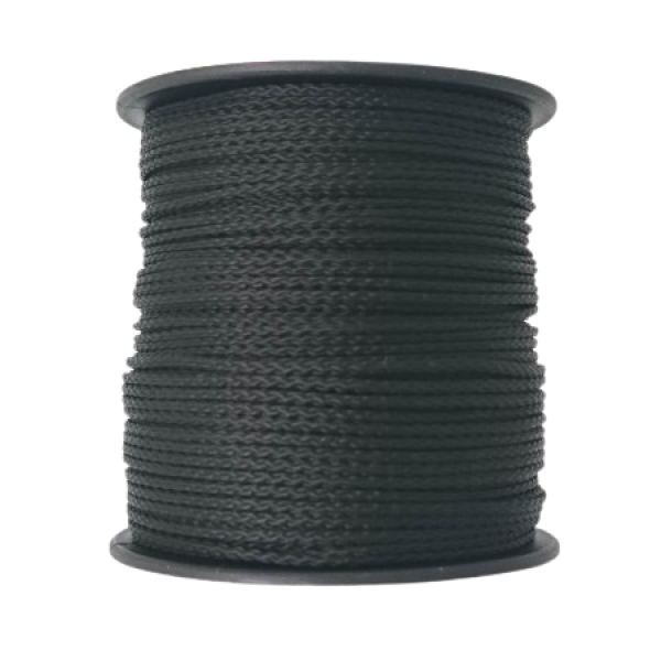 1x100m PP Kordel 1,5mm schwarz