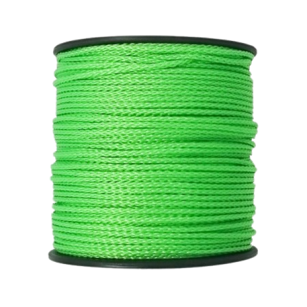 1x100m PP Kordel 1,5mm flourgrün/gelbgrün
