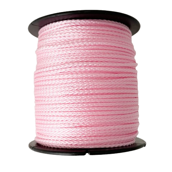 1x100m PP Kordel 1,5mm rosa