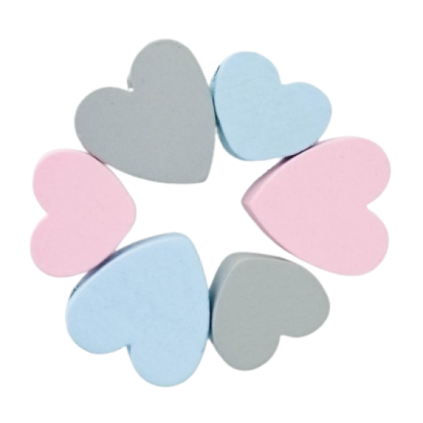 Motivperle Mini-Herz uni