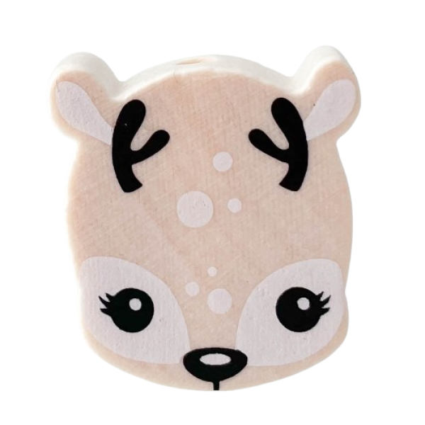 Rehkopf Sleepy Druck schwarz-weiß