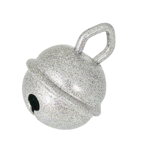 Glöckchen 11mm glitzersilber