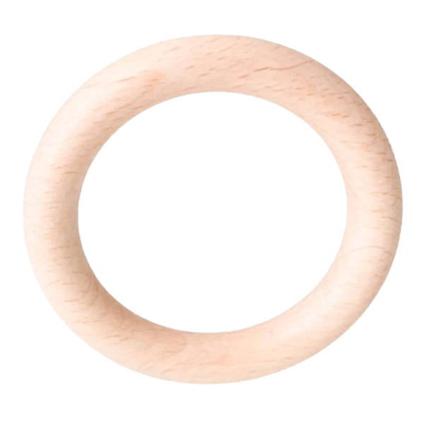 Holzring 100mm roh getrommelt ohne Bohrung