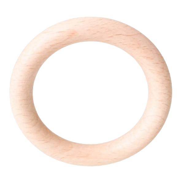 Holzring 85mm roh getrommelt ohne Bohrung