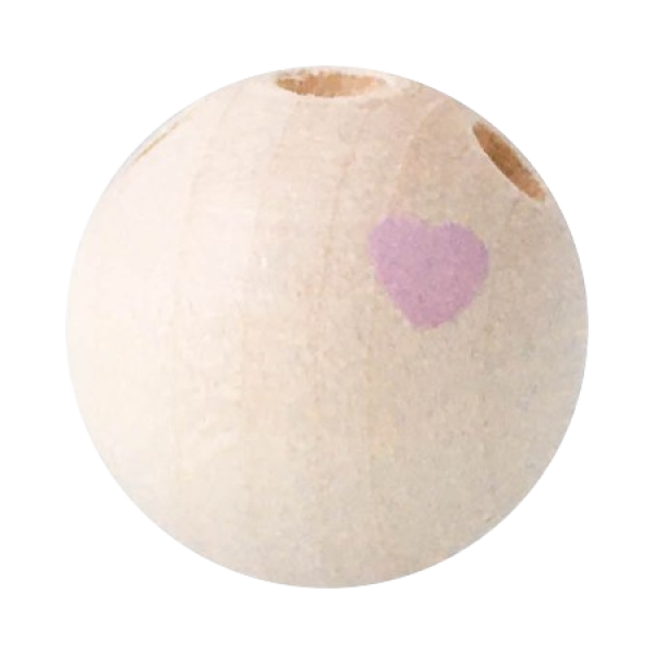 Kugelkörper natur hell Herz rosa