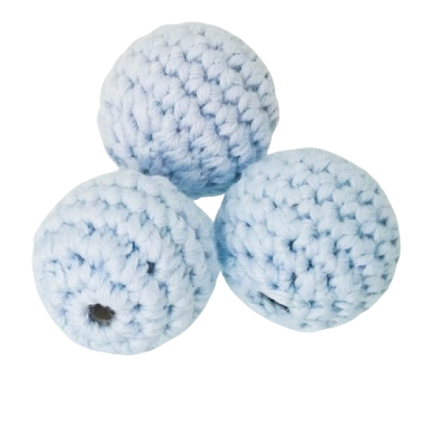 Häkelperle babyblau