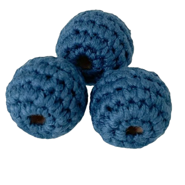 Häkelperle dunkelblau