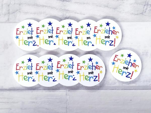 Erzieher mit Herz (bunt) EKW-Chip