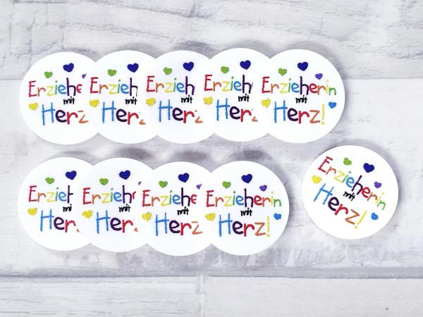 Erzieherin mit Herz (bunt) EKW-Chip