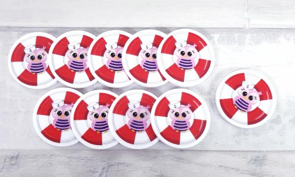 Eule im Schwimmring EKW-Chip