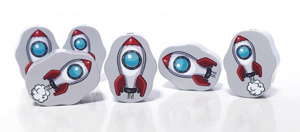 Formperle hellgrau Rakete