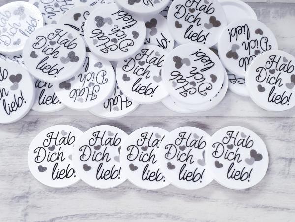 Hab Dich lieb - Herzchen - EKW-Chip