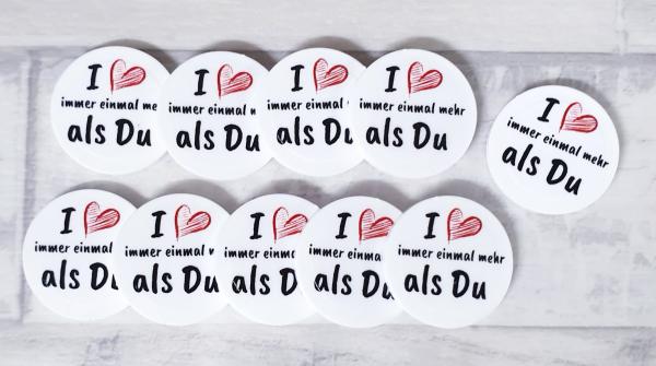 I love immer einmal mehr als Du!  EKW-Chip