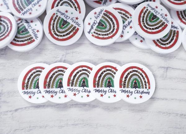 Regenbogen Merry Christmas EKW-Chip